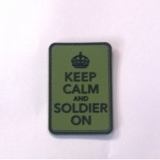 Keep Calm And Soldier On PVC Patch